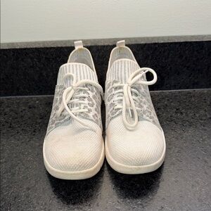 Johnston & Murphy Women's Knit Lace-Up Sneakers with pony hair detail